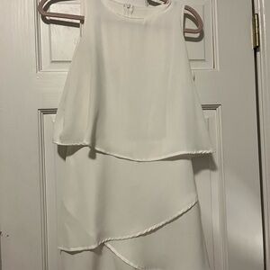 Elegant White Layered romper